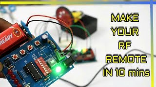 RF transmitter and ReceiverMaking 4 Channel RF 433Mhz Wireless remote control tamil Tutorial [upl. by Llewsor]