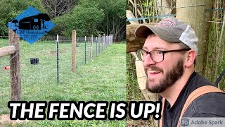 Stretch Woven Wire Fence by Yourself – Tips amp Tricks [upl. by Annnora]