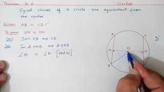 Chapter10 Theorem106 Circles  Ncert Maths Class 9  Cbse [upl. by Otero604]