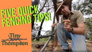 Five Quick Fencing Tips [upl. by Dlonra]