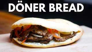 How to make Turkish Pita Bread  Homemade Doner Bread [upl. by Dasie896]