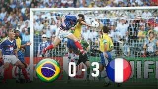 France 3  0 Brazil  World Cup 1998 HD [upl. by Latreshia813]