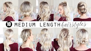 TEN Medium Length Hairstyles  Twist Me Pretty [upl. by Dorry]