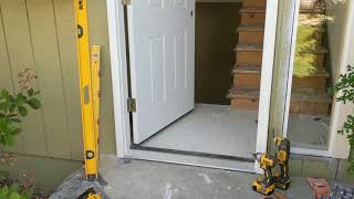 Jeld Wen Front Door Installation  Really crappy products and craftsmanship PART 1 [upl. by Lasser932]