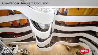 ARCHICAD 21  CineRender Ambient Occlusion [upl. by Sheryle]