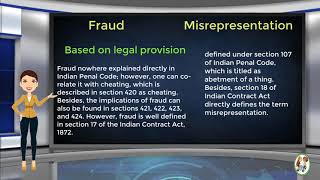 What is Difference Between Fraud amp Misrepresentation [upl. by Eenor183]