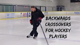 BACKWARDS CROSSOVERS FOR HOCKEY PLAYERS [upl. by Eillat87]