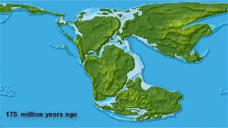 Continental Drift from Pangea to Today [upl. by Ahsinhoj]