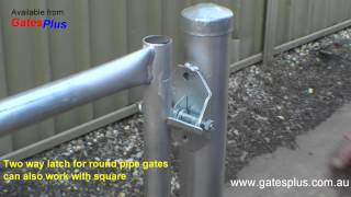 Gate Latch 2 way for round pipe and square [upl. by Tlok]