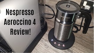 Nespresso Aeroccino 4 Milk Frother Review  Worth upgrading from the Aeroccino 3 [upl. by Etessil]