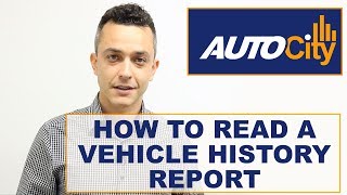 How To Read A Vehicle History Report CARFAX AutoCheck [upl. by Onez]