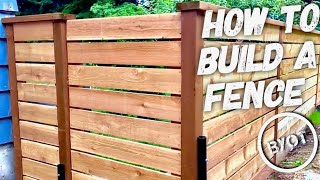 How To Build A Fence  DIY PRIVACY FENCE [upl. by Nord]