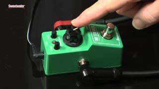 Ibanez Tube Screamer Mini Overdrive Pedal Review by Sweetwater Sound [upl. by Alano]