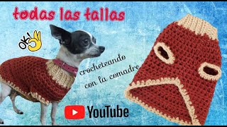 Como hacer Sueter o Jersey para mascotas a Crochet [upl. by Nenerb]