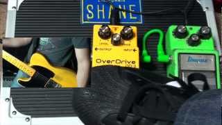 BOSS OD3 vs Ibanez Tubescreamer TS9 Pedal [upl. by Nirraj772]