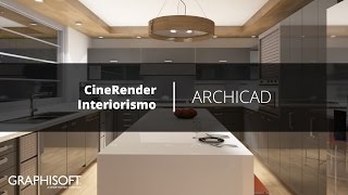 CineRender  interiorismo  ARCHICAD [upl. by Groscr]