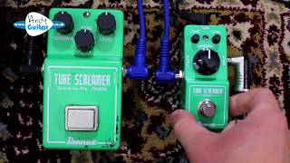 Tube Screamer VS Mini Tube Screamer Ibanez TS808 Review amp Demo [upl. by Ardle]