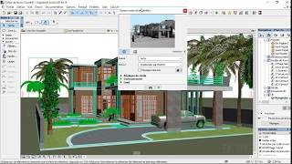 Rendu sur ArchiCAD avec les options avancées de Cinerender [upl. by Annwahs]