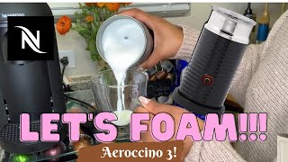 How To Foam Milk With Aeroccino 3 Make Coffee With Foam Tips amp Tricks  Easy Foamed Latte Recipe [upl. by Fancie]