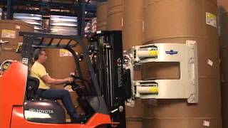 Cascade Paper Roll Clamps  Lift Truck Roll Handling [upl. by Immas916]