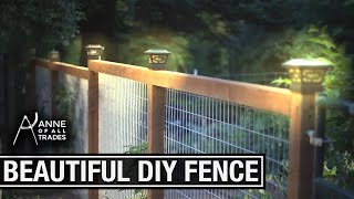 Easy Beautiful DIY Fence [upl. by Netsuj]