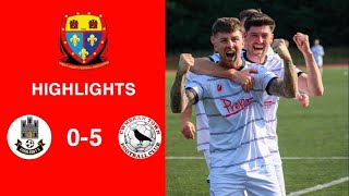 Caerleon 05 Cwmbrân Town  Gwent FA Senior cup  Quarter final highlights [upl. by Portwine912]