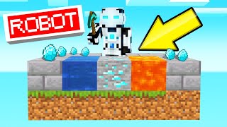 I Built A ROBOT To AUTOMINE In SKYBLOCK Minecraft [upl. by Tattan]