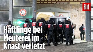 Gefängnismeuterei Polizei stürmt Knast in Thüringen  JVA Untermaßfeld [upl. by Nagy117]